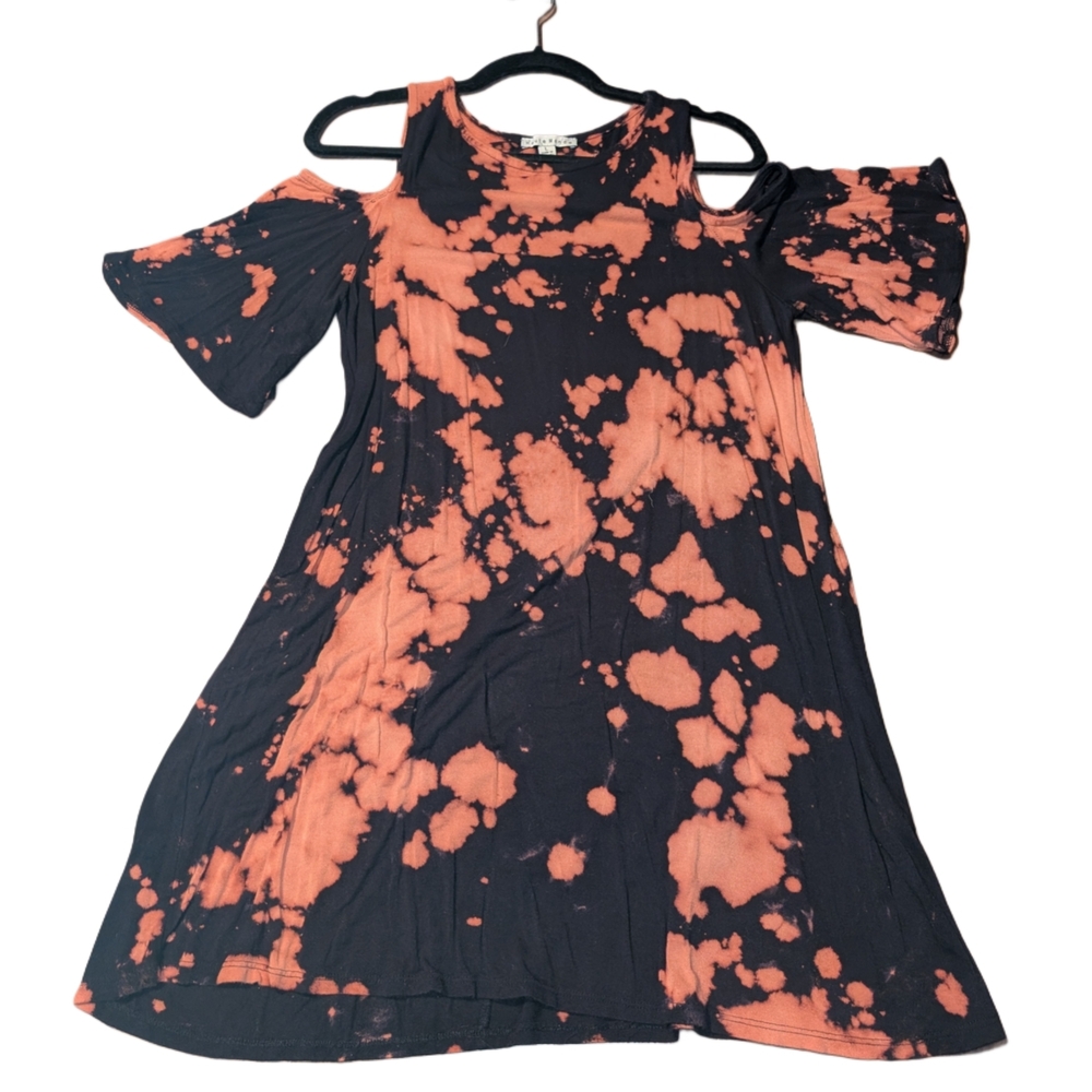 Stylish Black and Orange Kids Dress